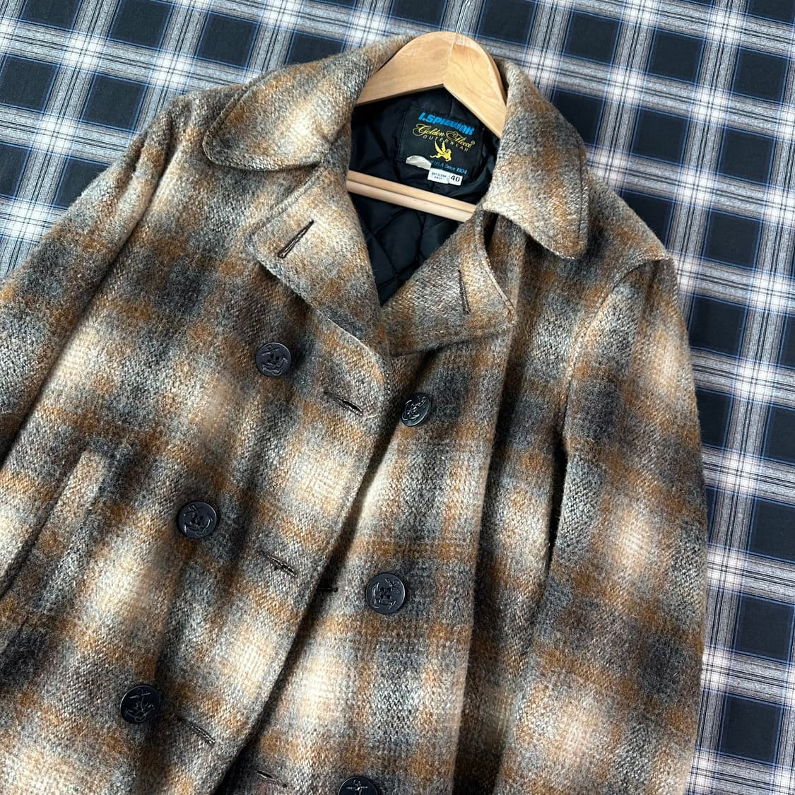 90s spiewak 플란넬 피코트 (조니뎁 플란넬) 상품이미지1