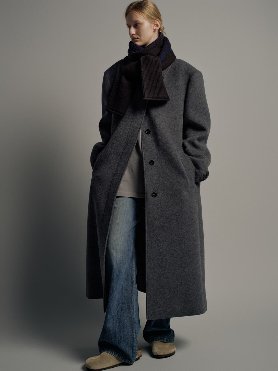 파사드패턴 Merino Wool Stripe Muffler 상품이미지5