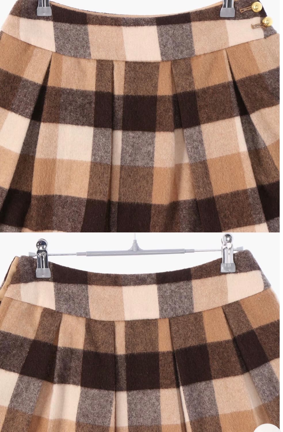 로페 피크닉 울 모직 스커트 여자 36cm 상품이미지2