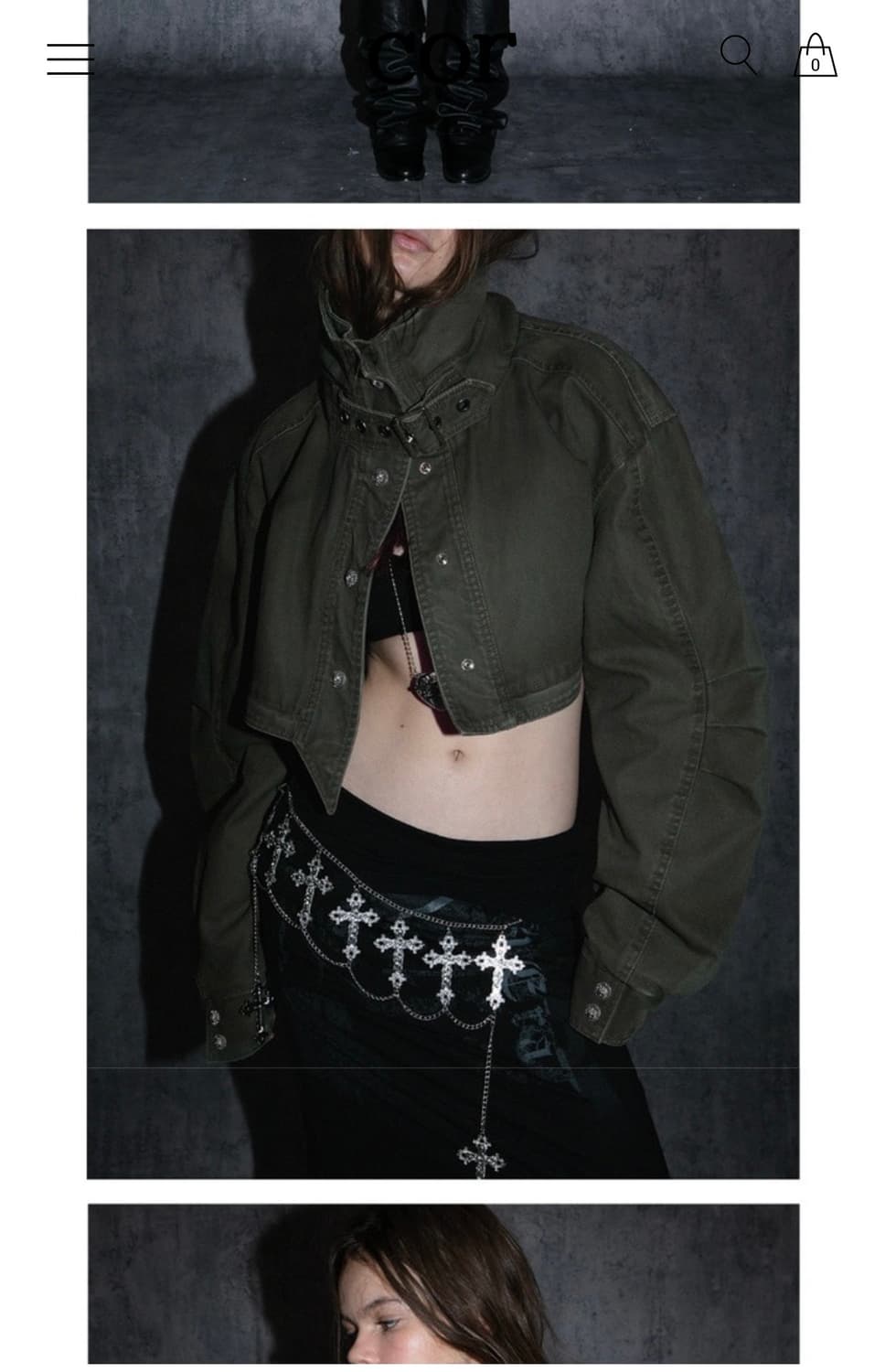 Shop cor 카키 야상자켓 투웨이 상품이미지3