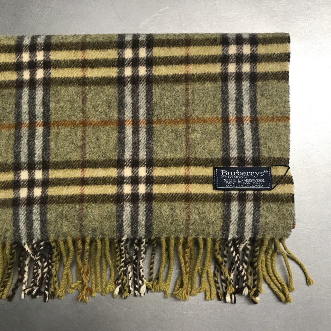 버버리 정품 램스울 머플러 카키 상품이미지3