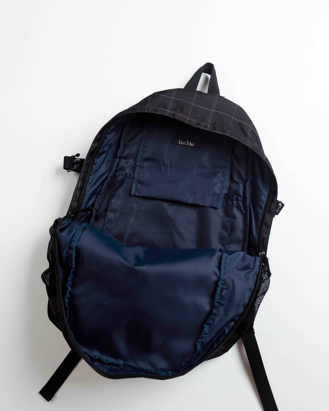 [EASTBOY] 블랙컬러 핑크 체크 백팩 상품이미지7