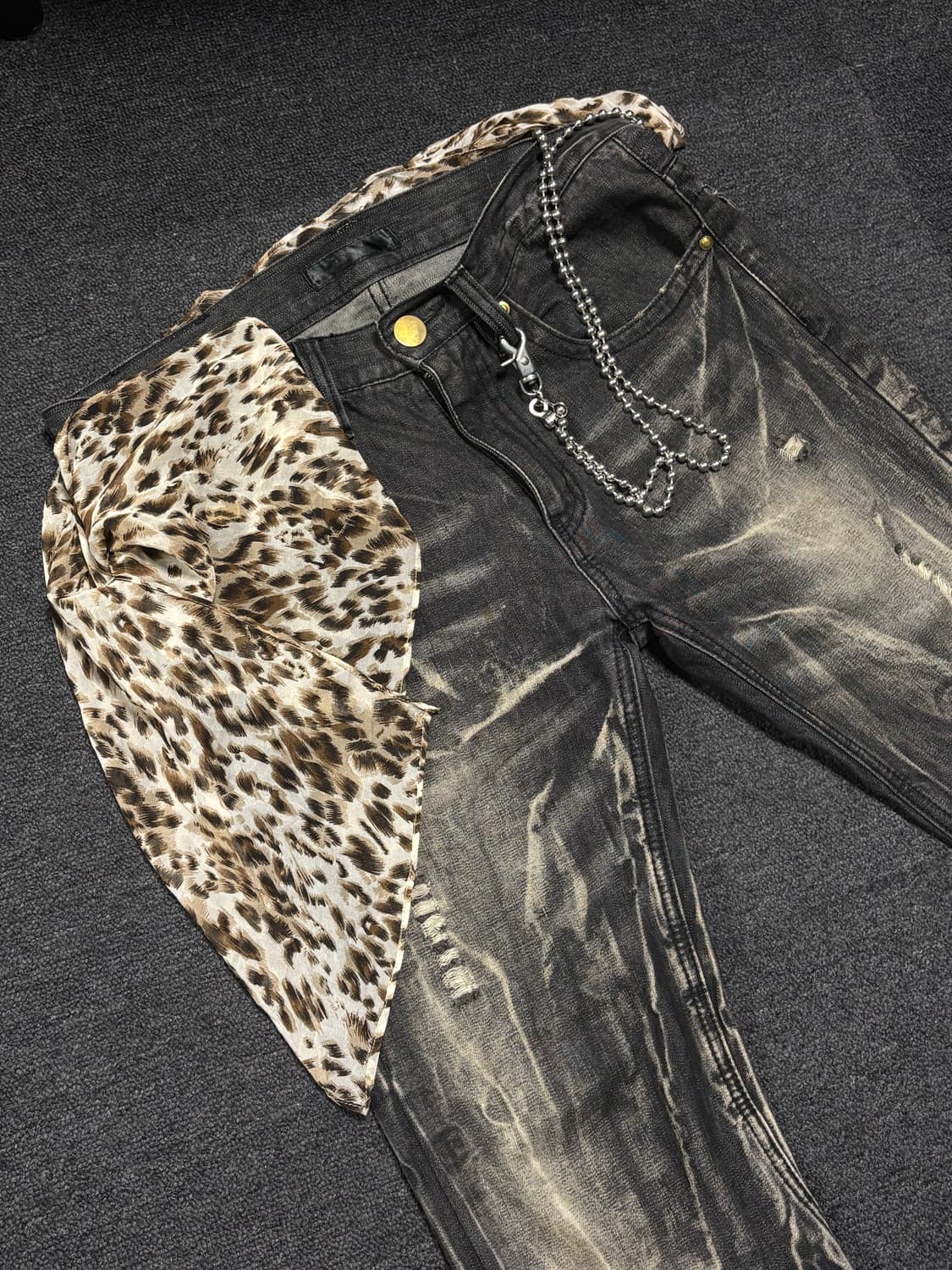 JPN Punk rock leopard scarf 상품이미지3