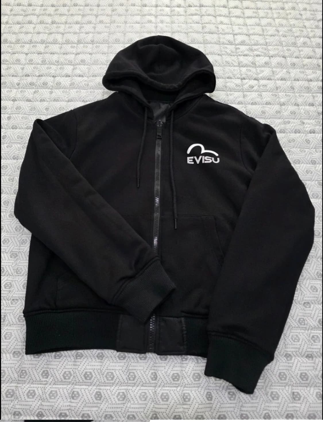 EVISU 에비수 리버시블 블랙 후드 집업 90 상품이미지4