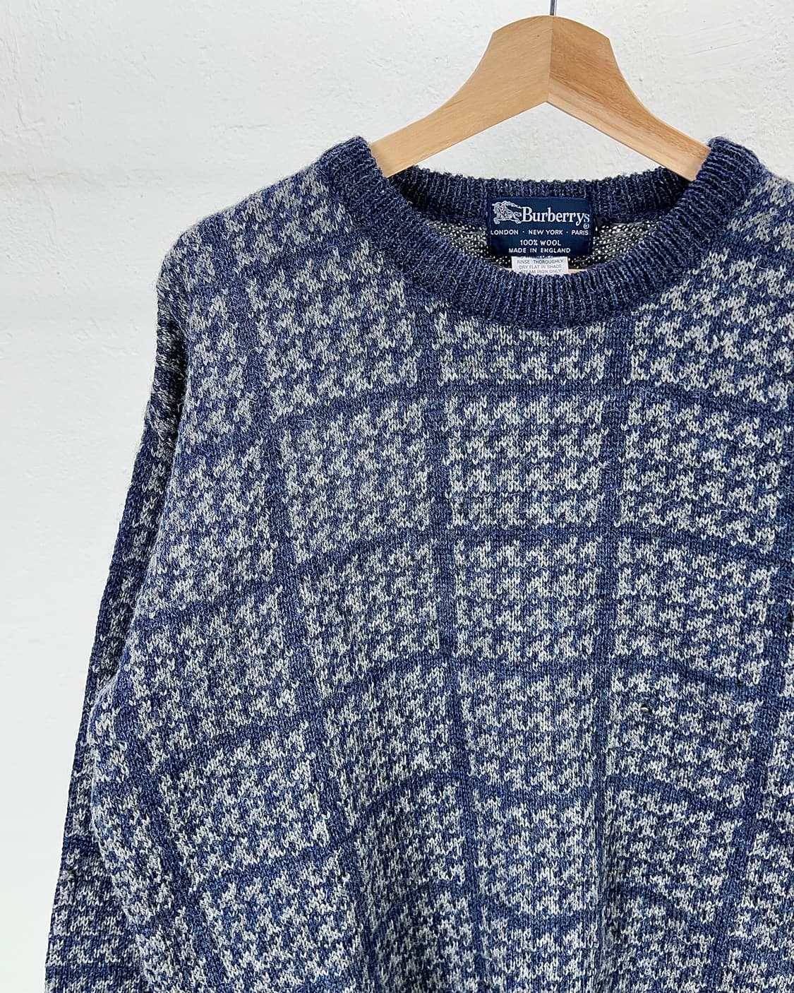 버버리 베를린 블루 아일 울 니트 상품이미지2