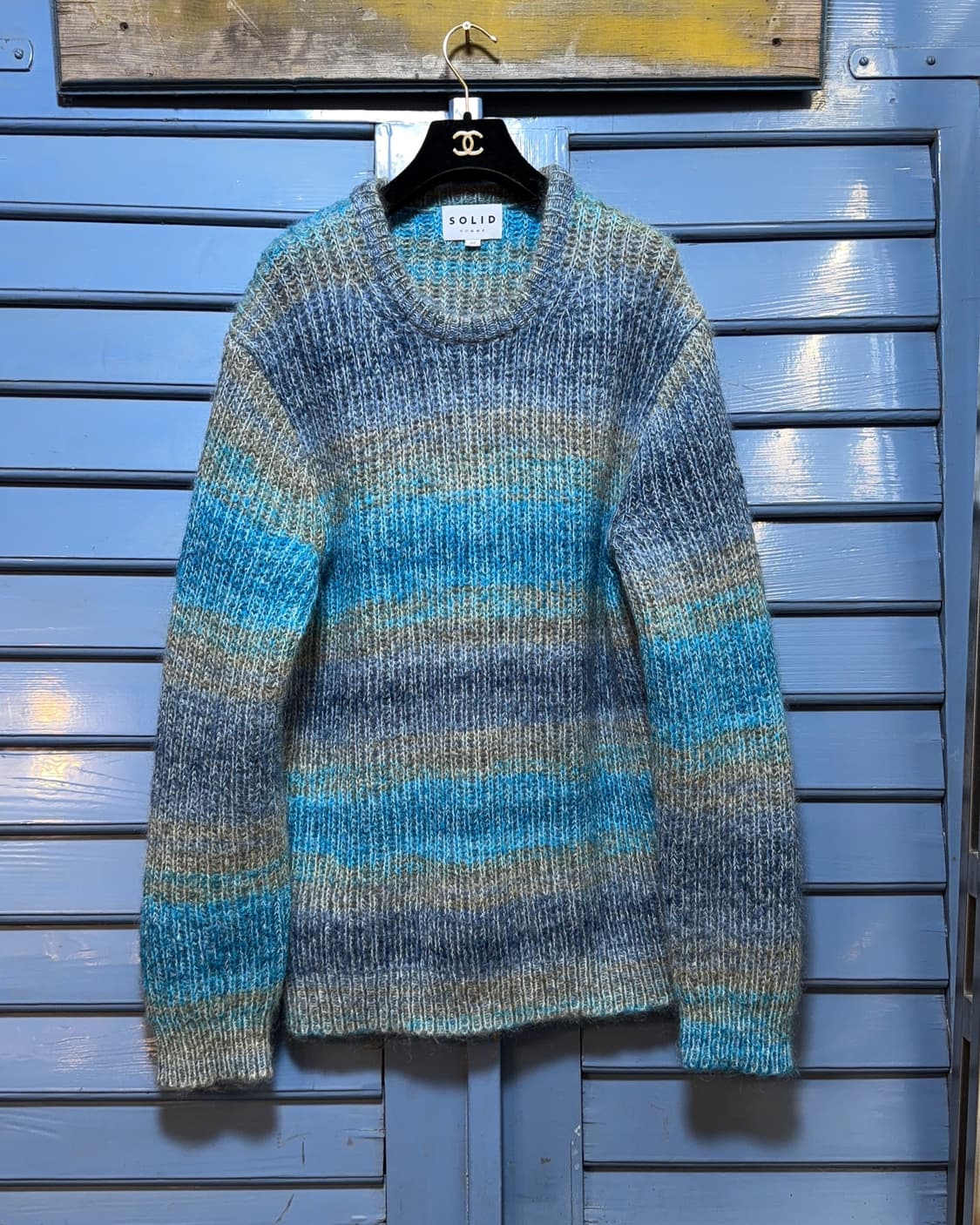 솔리드옴므 23FW 스트라이프 니트 상품이미지1