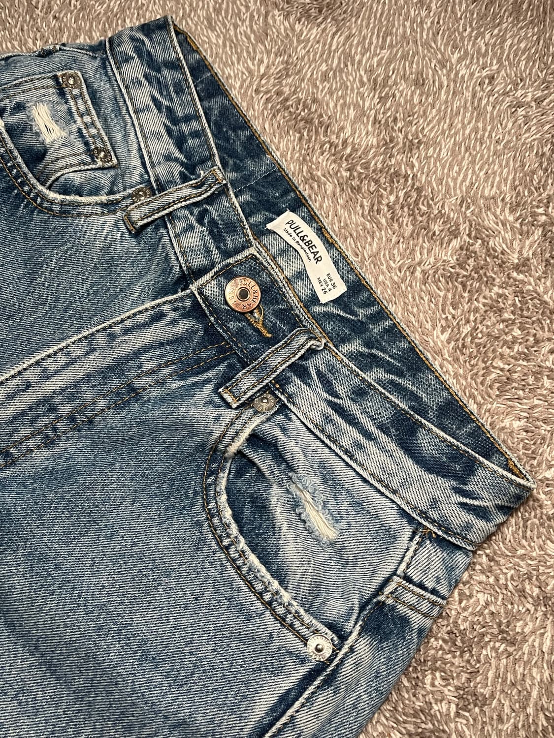 풀앤베어 세미와이드 스트레이트 데님  상품이미지1