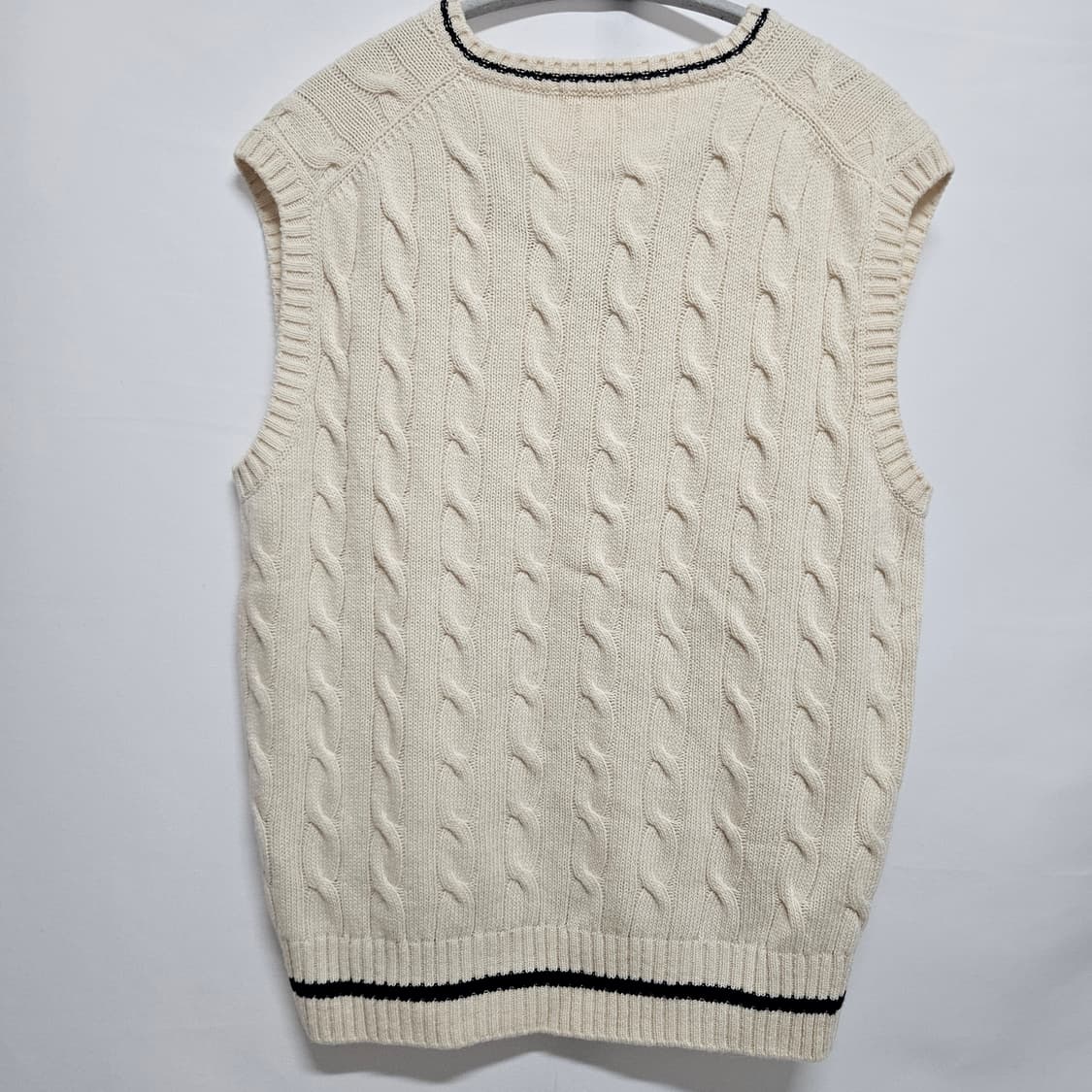 아카이브제이투유 케이블 니트 베스트 F 상품이미지4