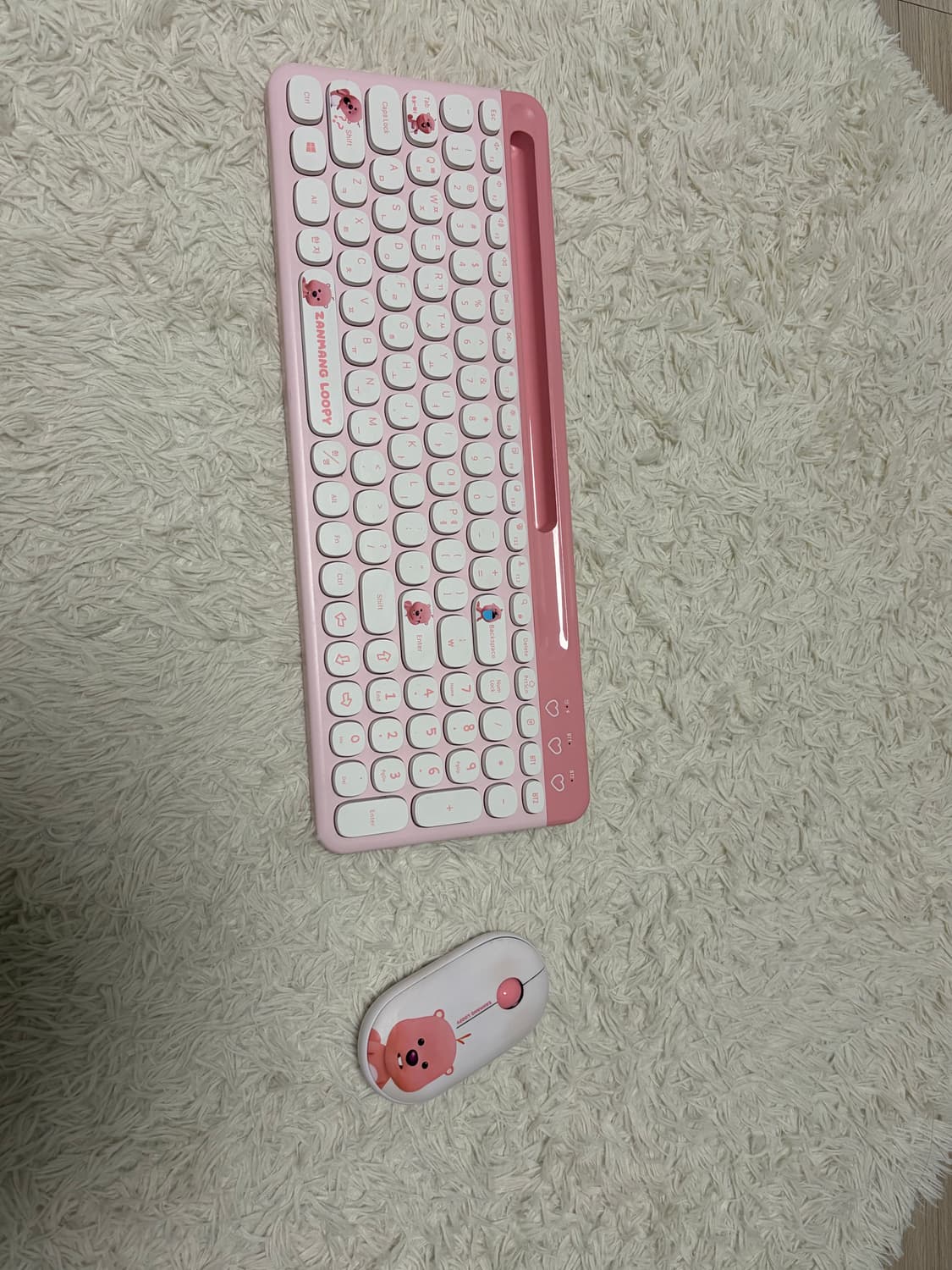 잔망루피 무선키보드+마우스+사진에보이는굿즈들 일괄 상품이미지7