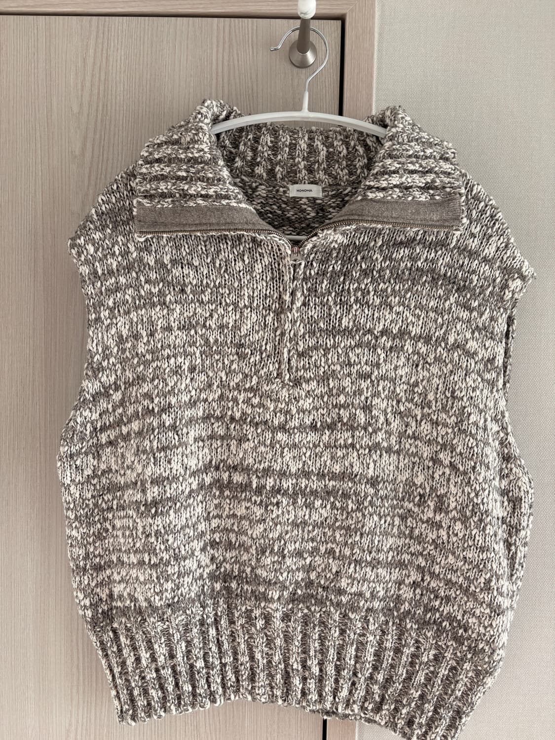 모노하 니트 집업 베스트 상품이미지5