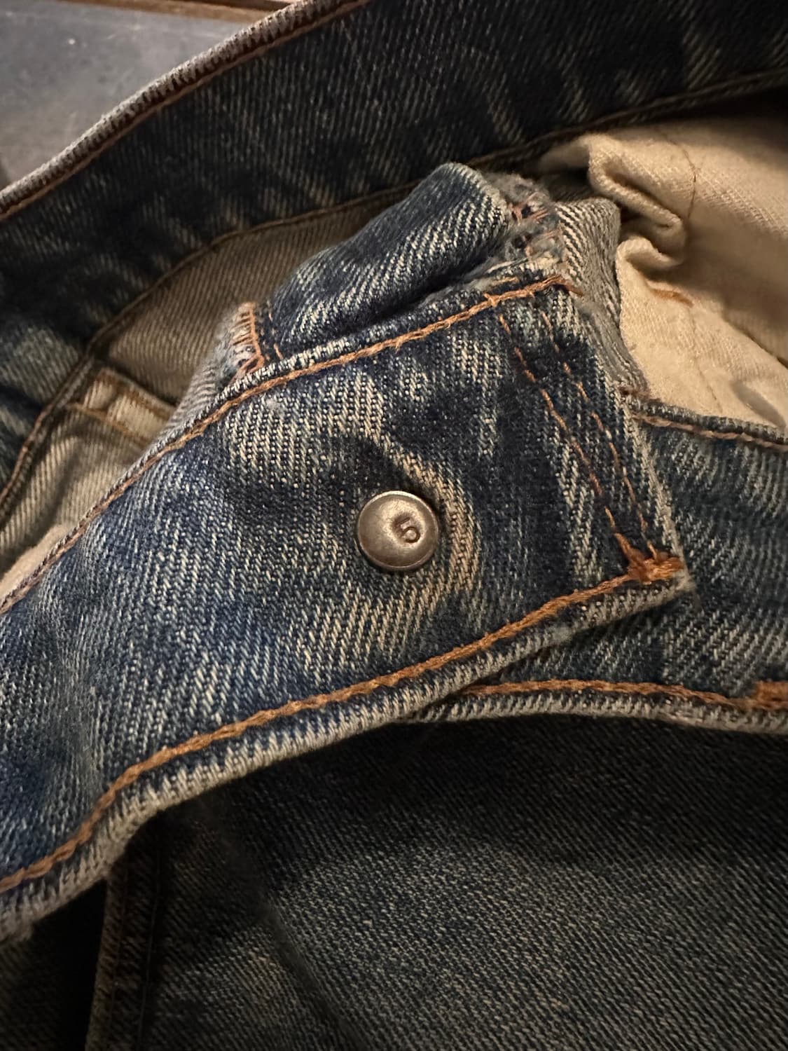 70s USA 빈티지 리바이스 505 66전기 셀비지 데님 팬츠 상품이미지8