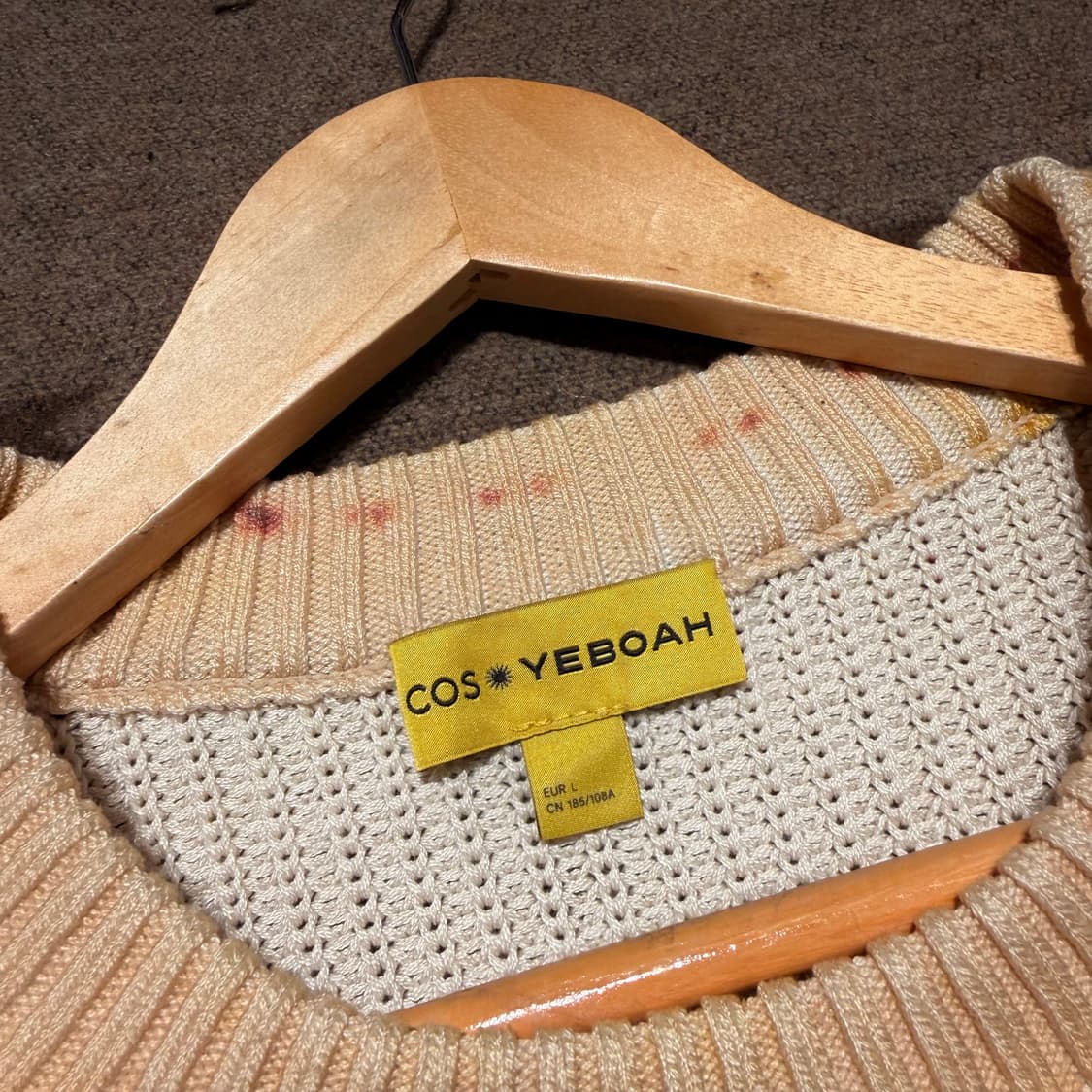 Cos 코스 예보아 코튼 니트 L 상품이미지2