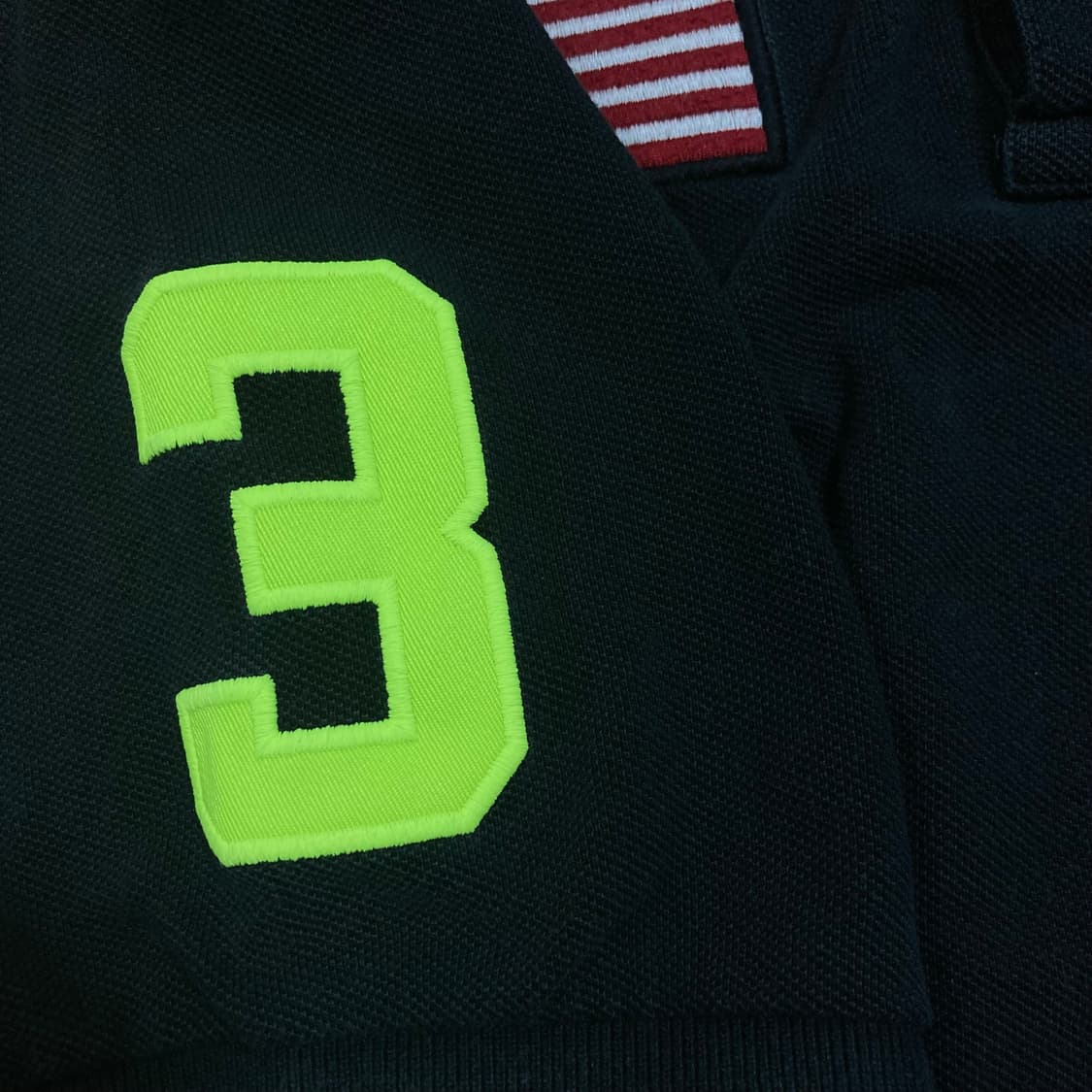 폴로 랄프로렌 USA 빅포니 블랙 y2k 카라 반팔티 상품이미지5