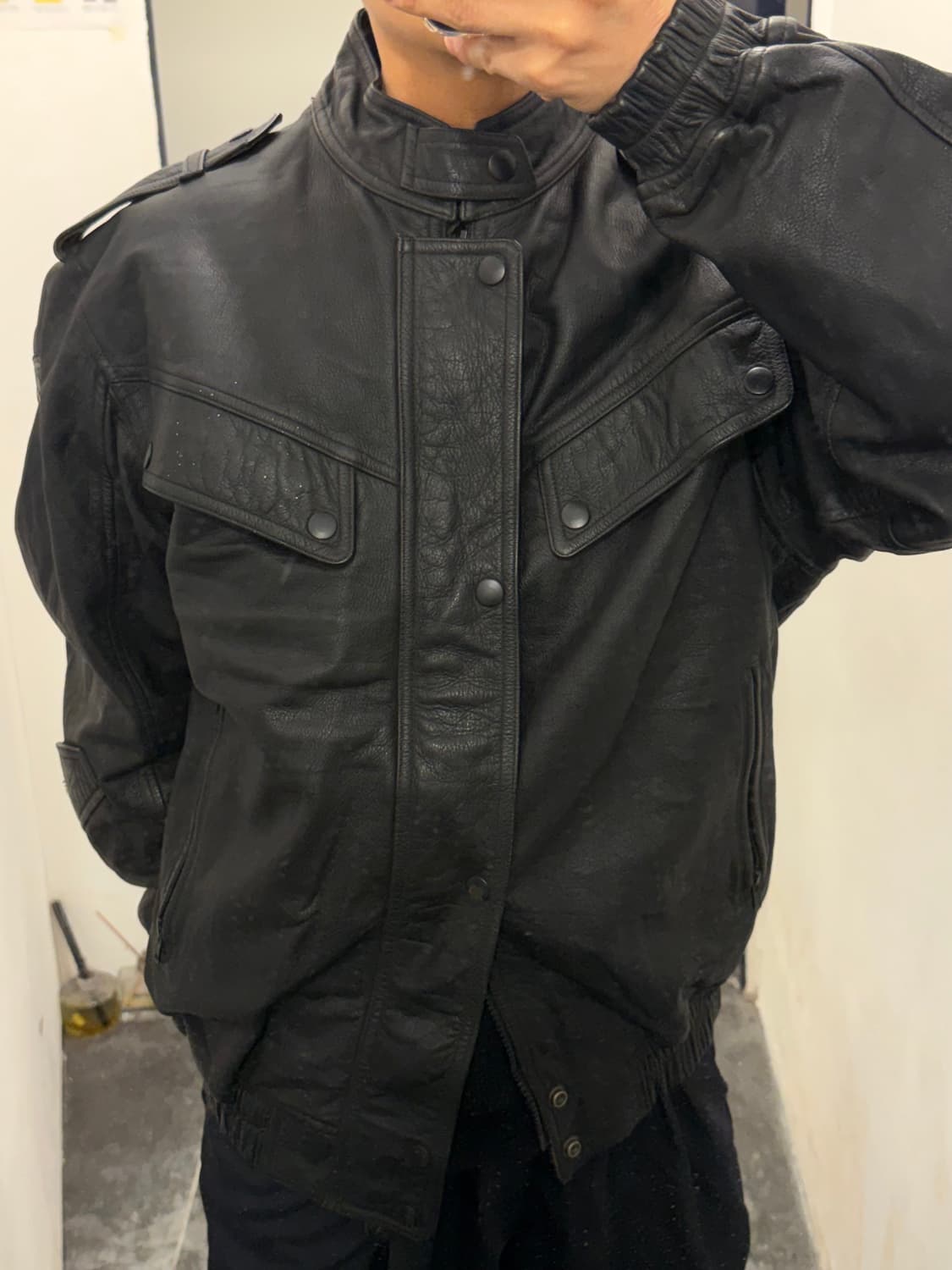 소가죽 레이싱 레더자켓 상품이미지1