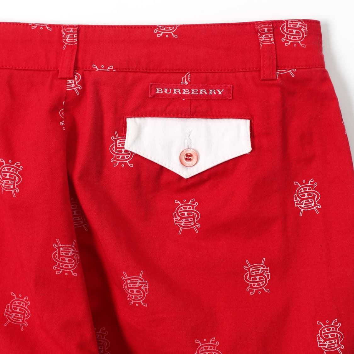 버버리 Burberry 빈티지 레드 5부 카프리 팬츠 상품이미지5