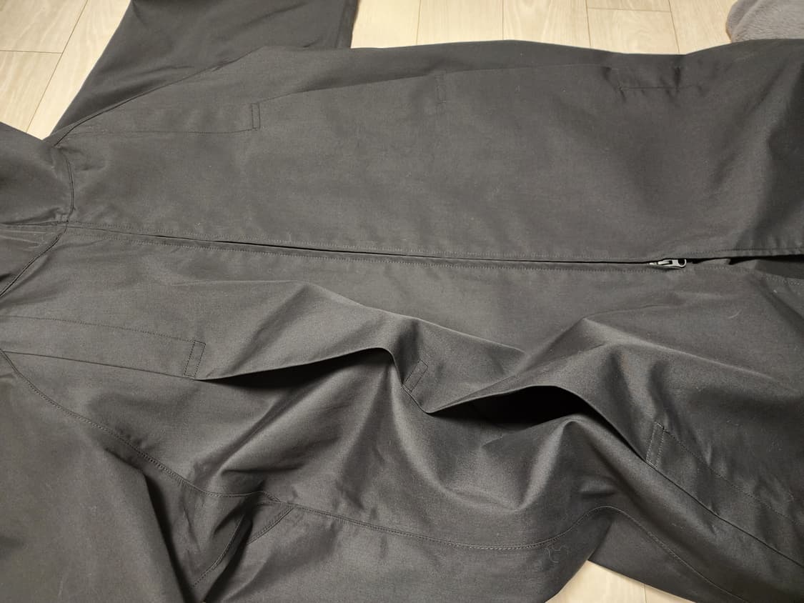 유니클로U 블록테크 후드 코트 블랙 L 피쉬테일 레인코트 모즈코트 상품이미지3