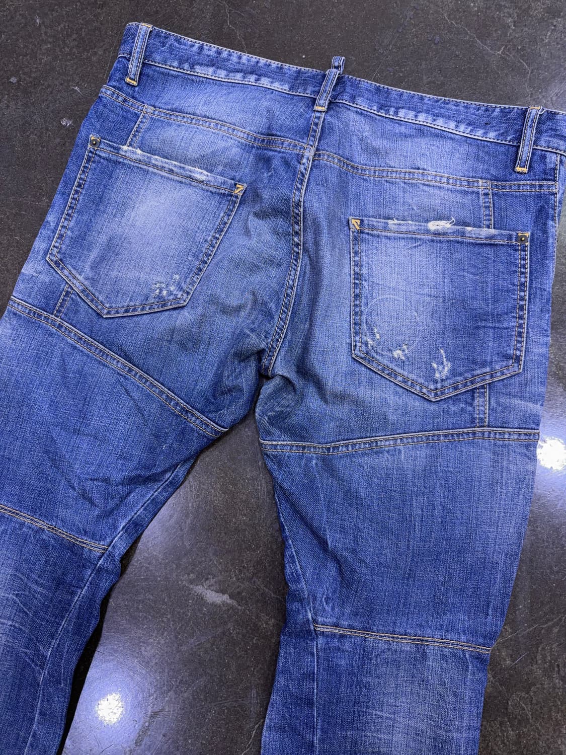 디스퀘어드2 블루탭 빈티지 타이디 바이커진 데님팬츠 52 상품이미지8