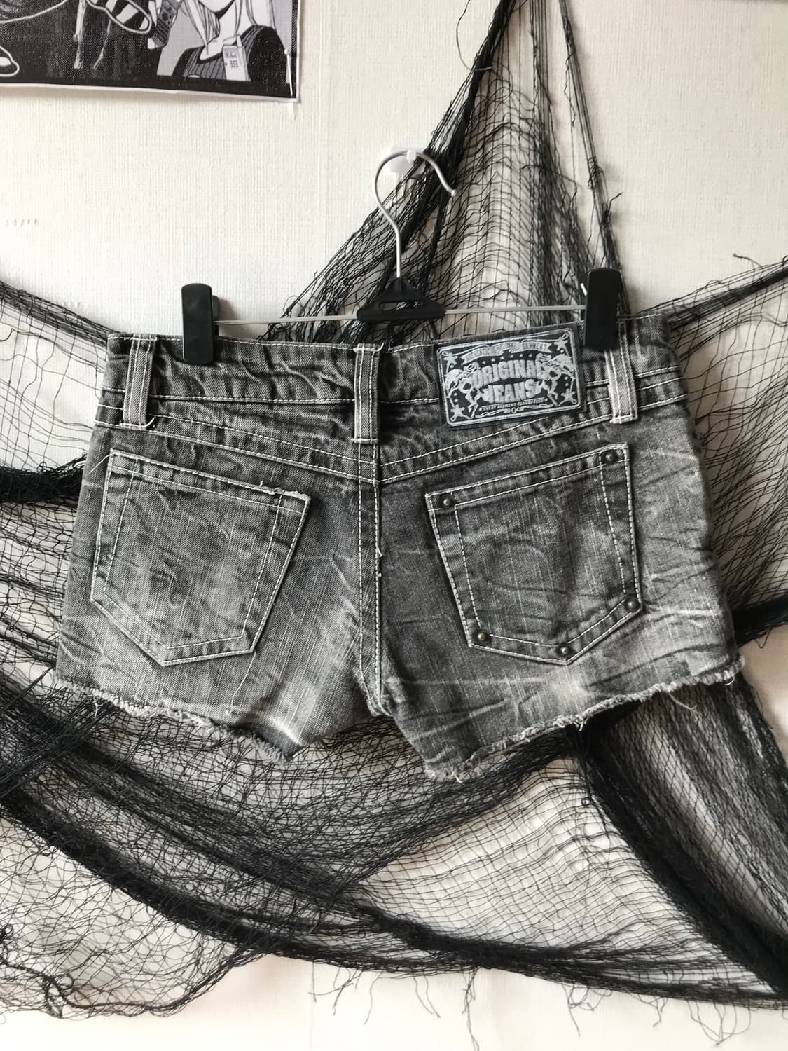 Punk mood damaged denim shorts  상품이미지3