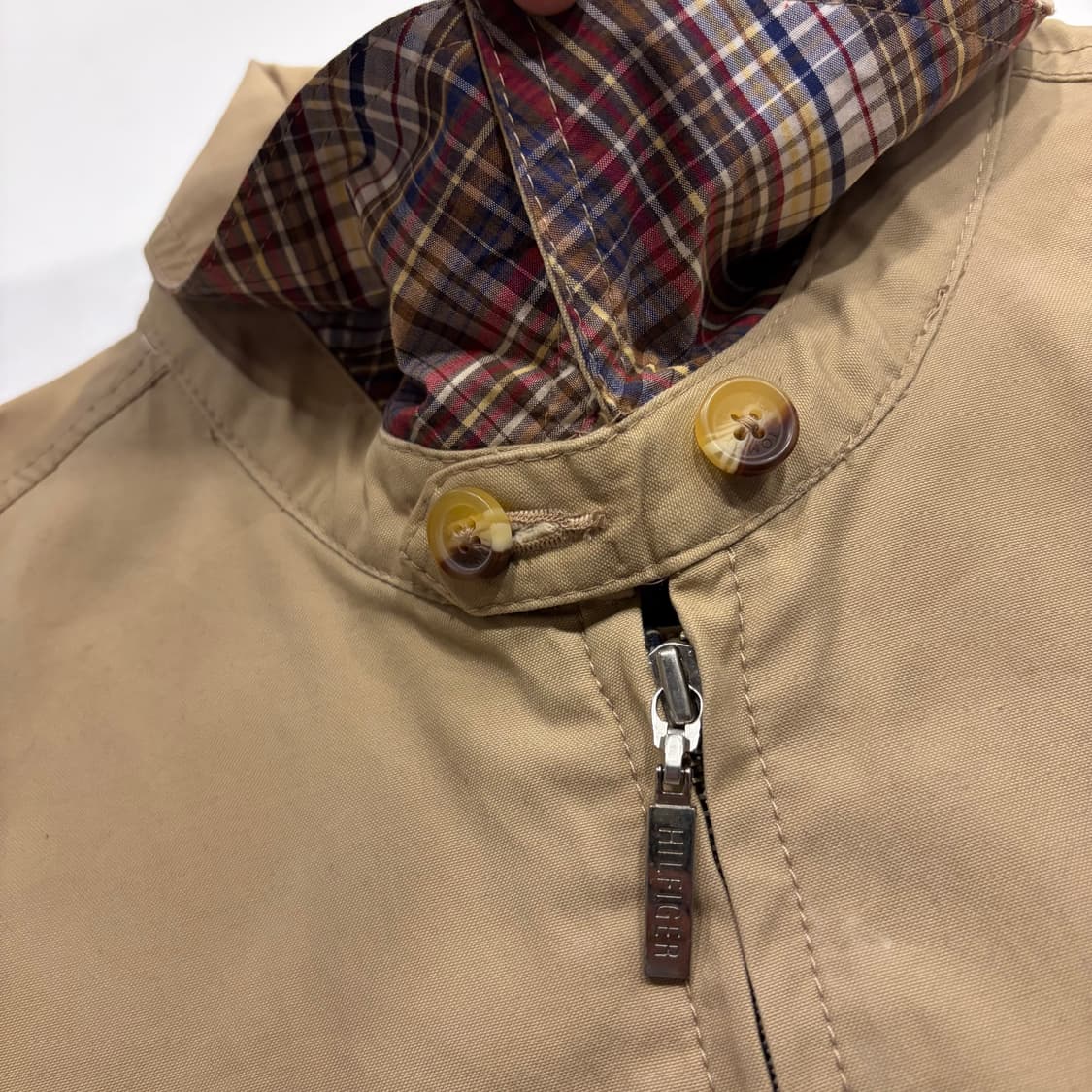 [M] 타미힐피거 해링턴 베이지 면 자켓 C195 상품이미지5