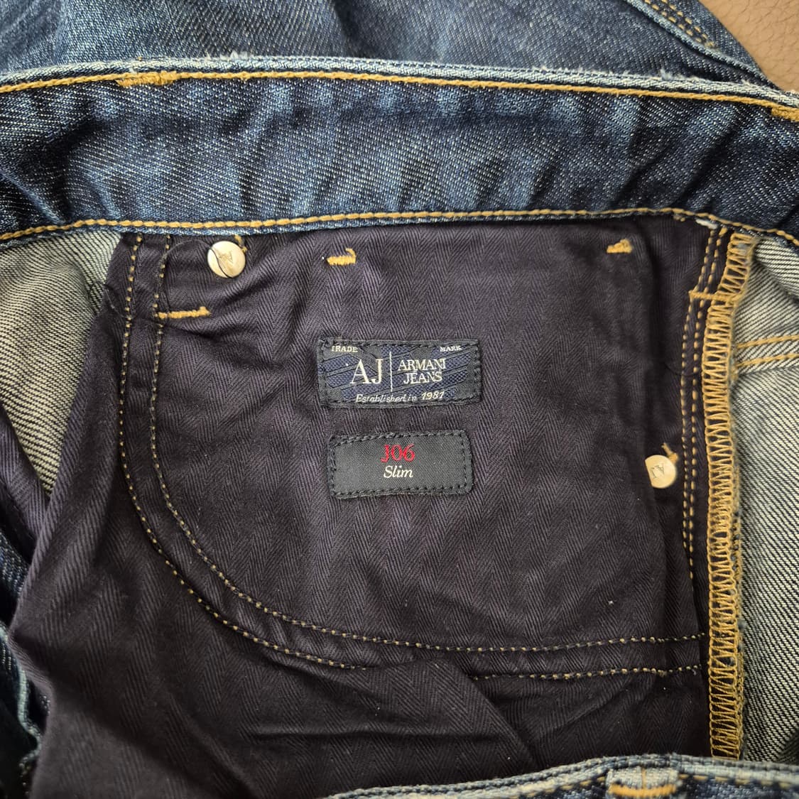 알마니 진스 슬림핏 데님 팬츠 31 상품이미지5
