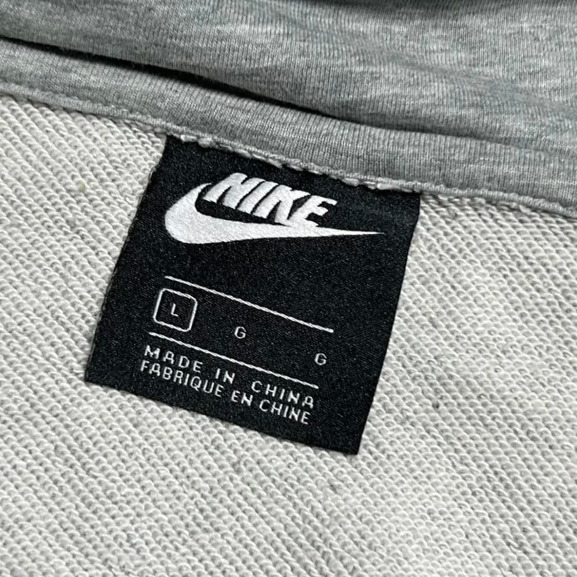 [L] Nike 나이키 우먼즈 크롭 그레이 면 후드집업 상품이미지4