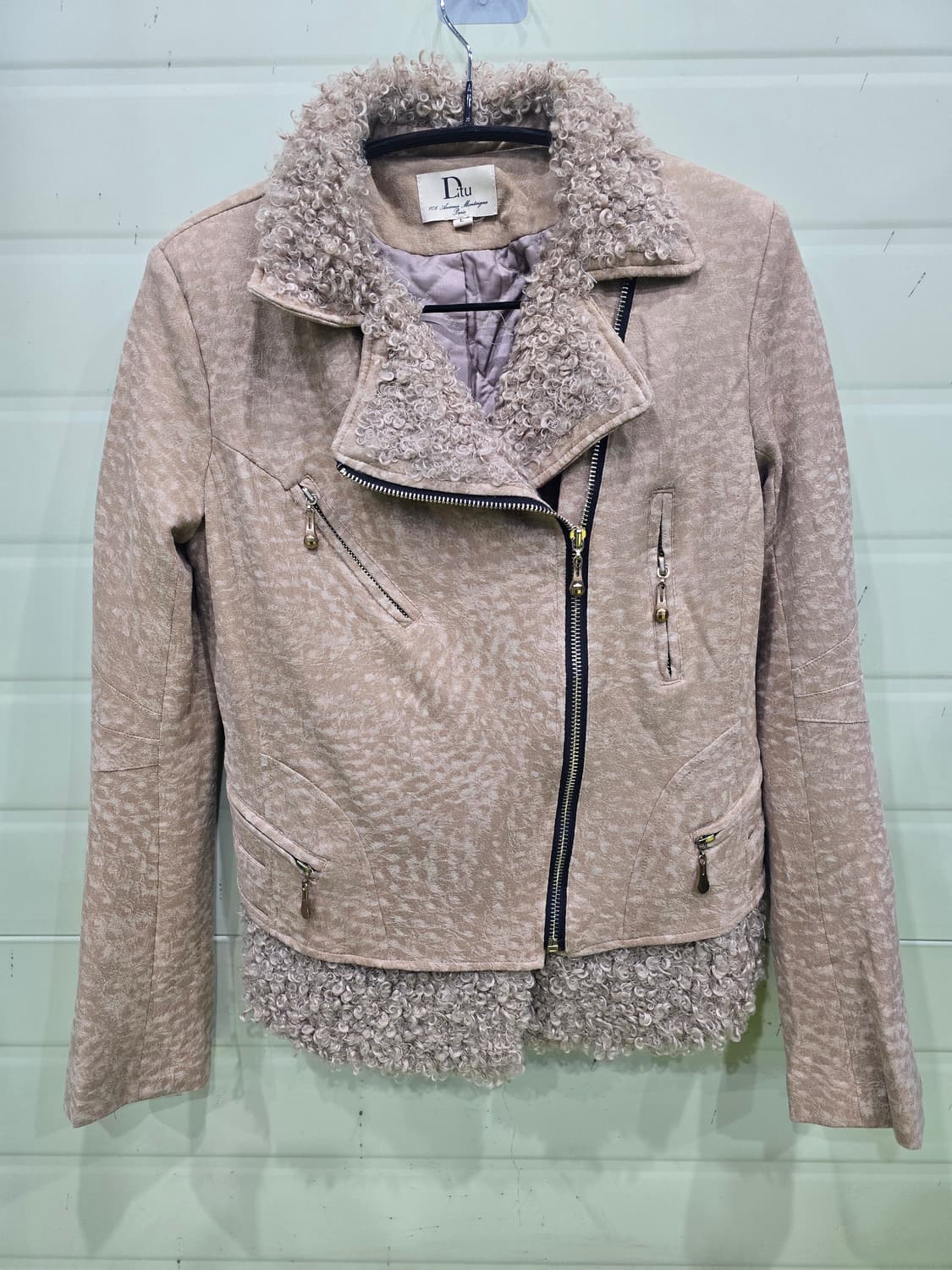 DIU 퍼 자켓 라이더 스타일 상품이미지5