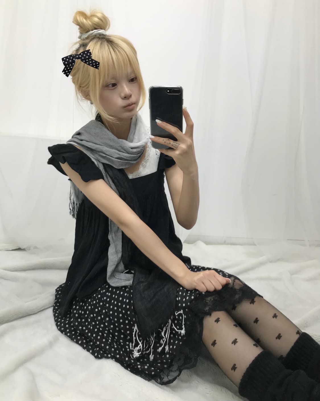 𝜗𝜚 블랙 도트 레이스 페어리  set 𝜗𝜚  상품이미지1