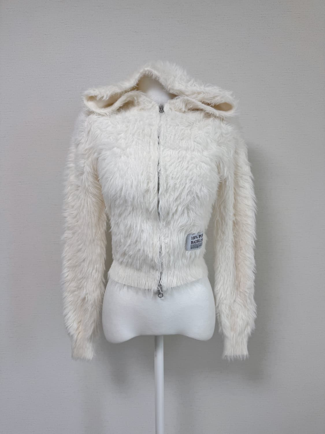 배드블러드) 모헤어 후드 집업 상품이미지2