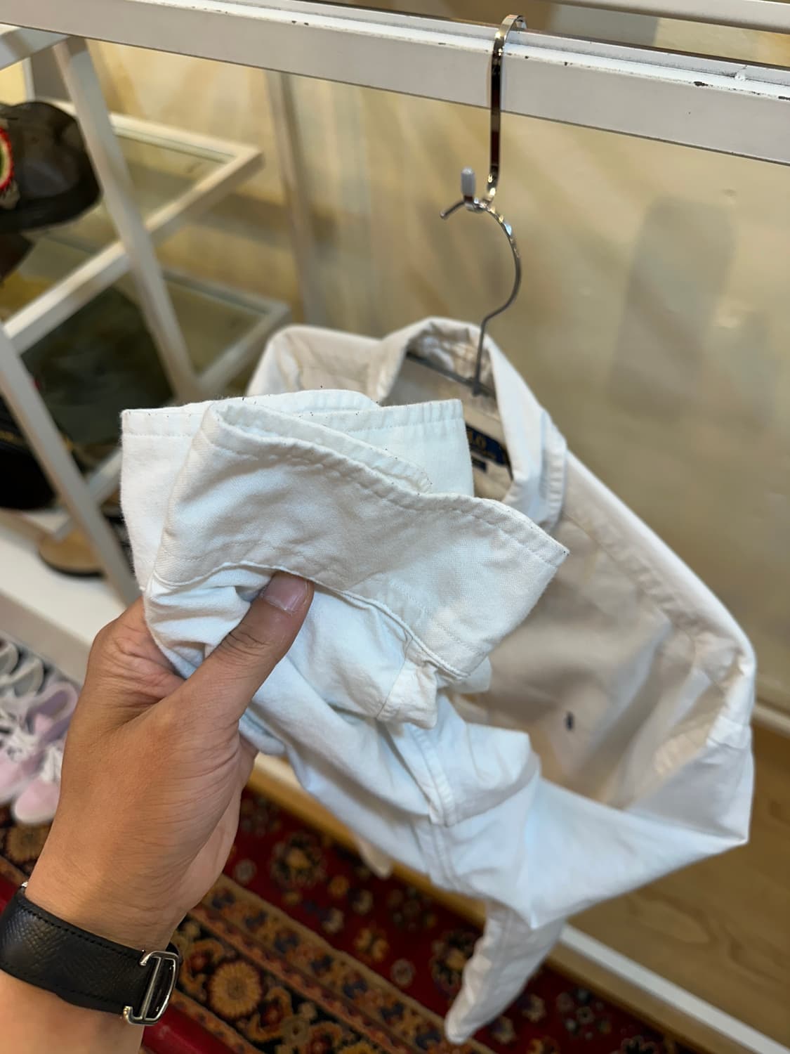 폴로 랄프로렌 옥스포드 셔츠 화이트 L 상품이미지6