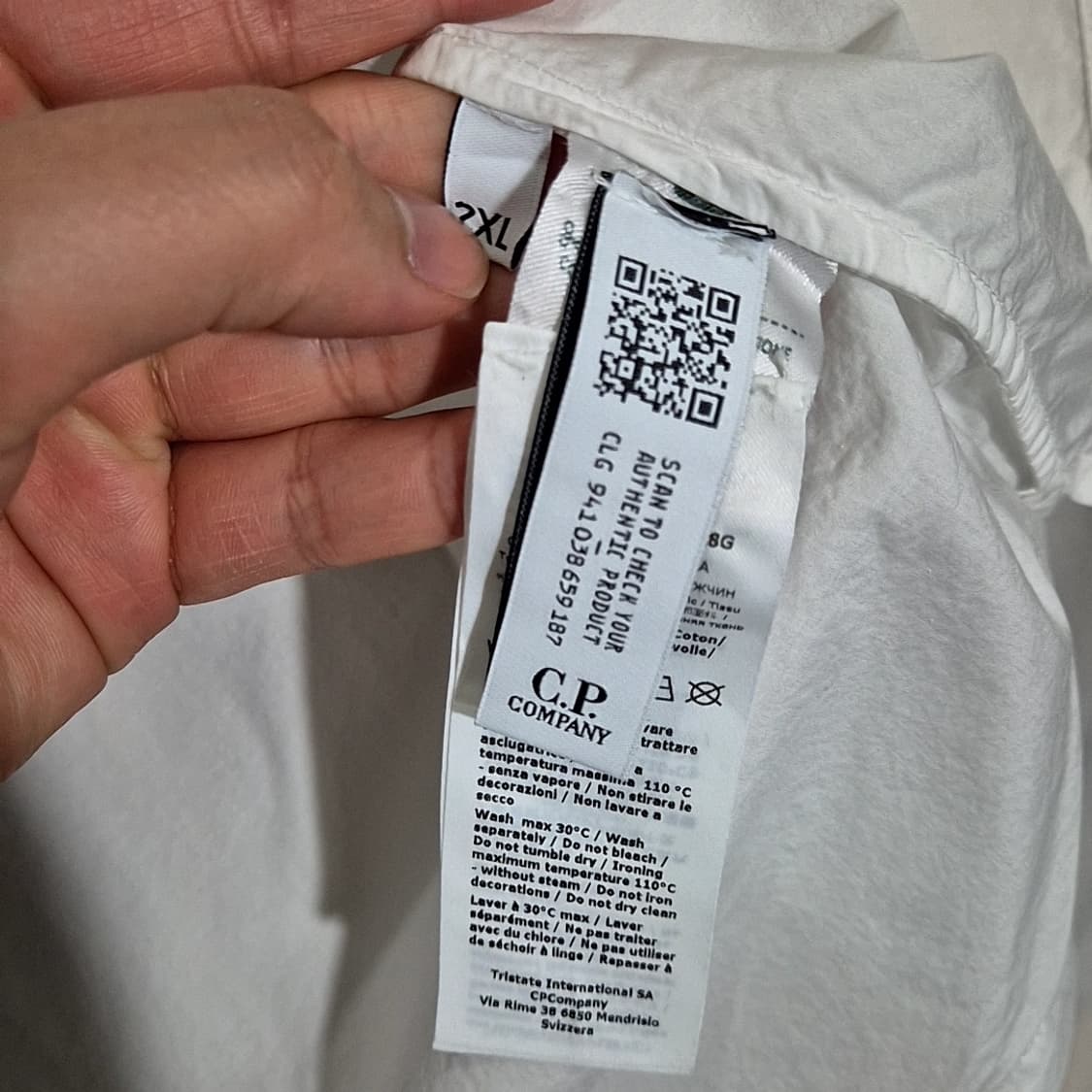 CP컴퍼니 화이트 반팔 셔츠 상품이미지6