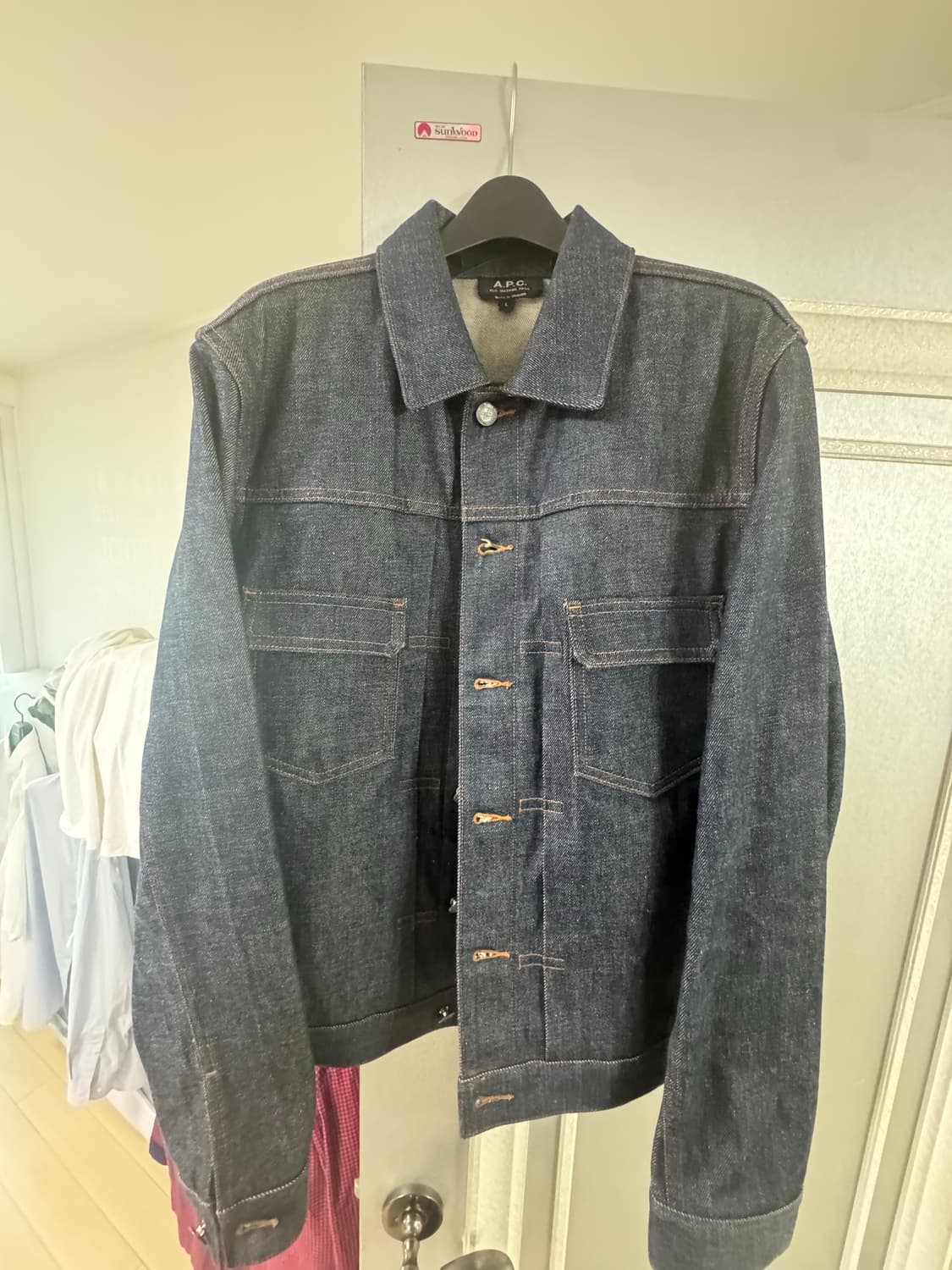 [L]  아페쎄 Veste 생지 데님 자켓 상품이미지1