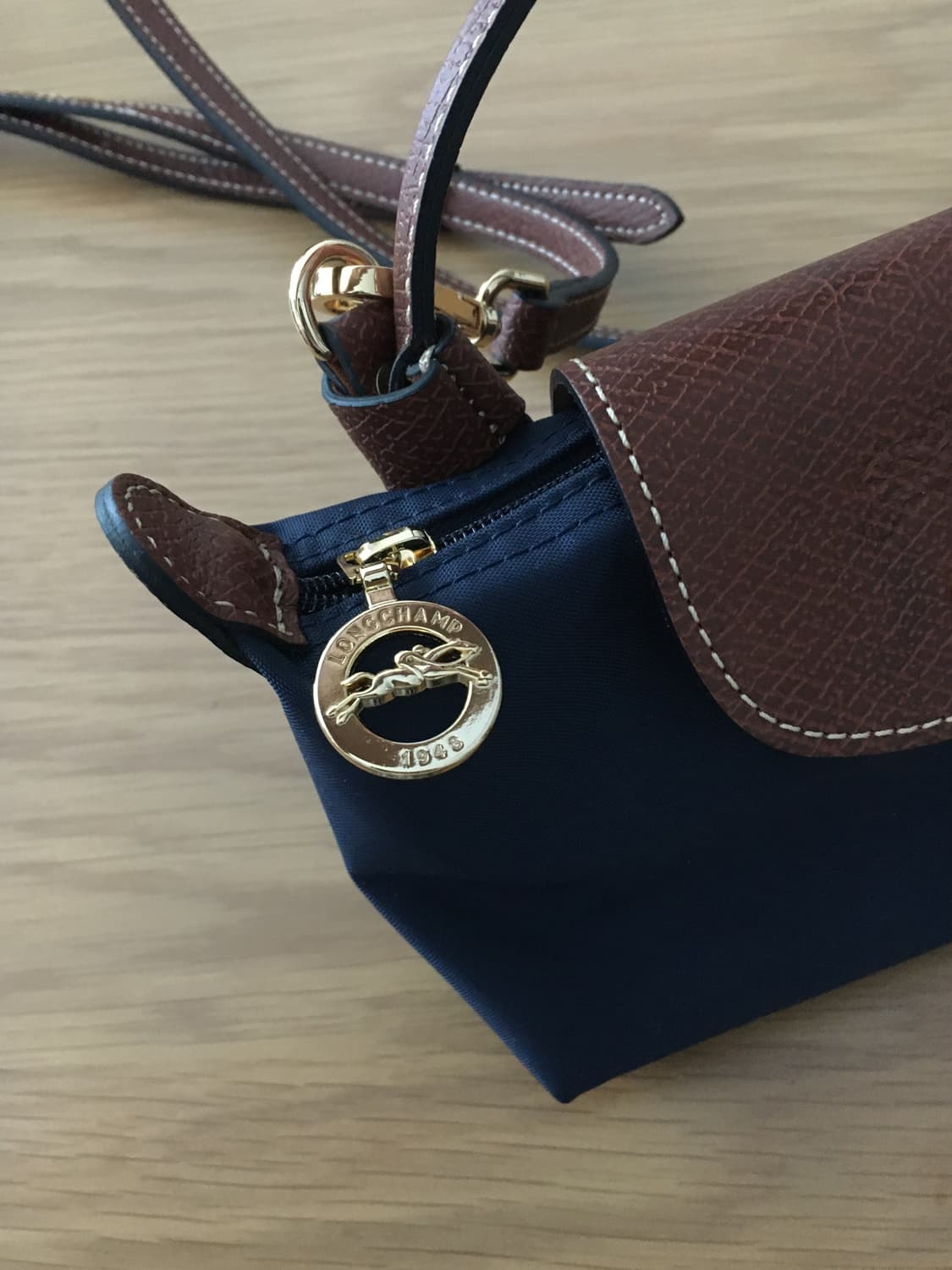 롱샴 르 플리아쥬 파우치 오리지날 네이비 상품이미지4