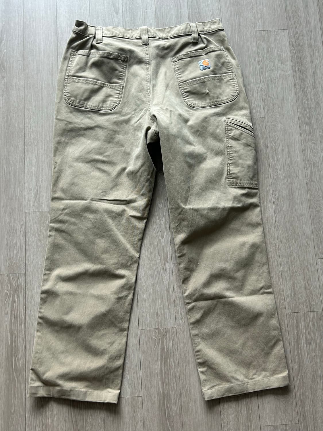Carhartt 칼하트 워크팬츠 다크카키 릴렉스핏 상품이미지4