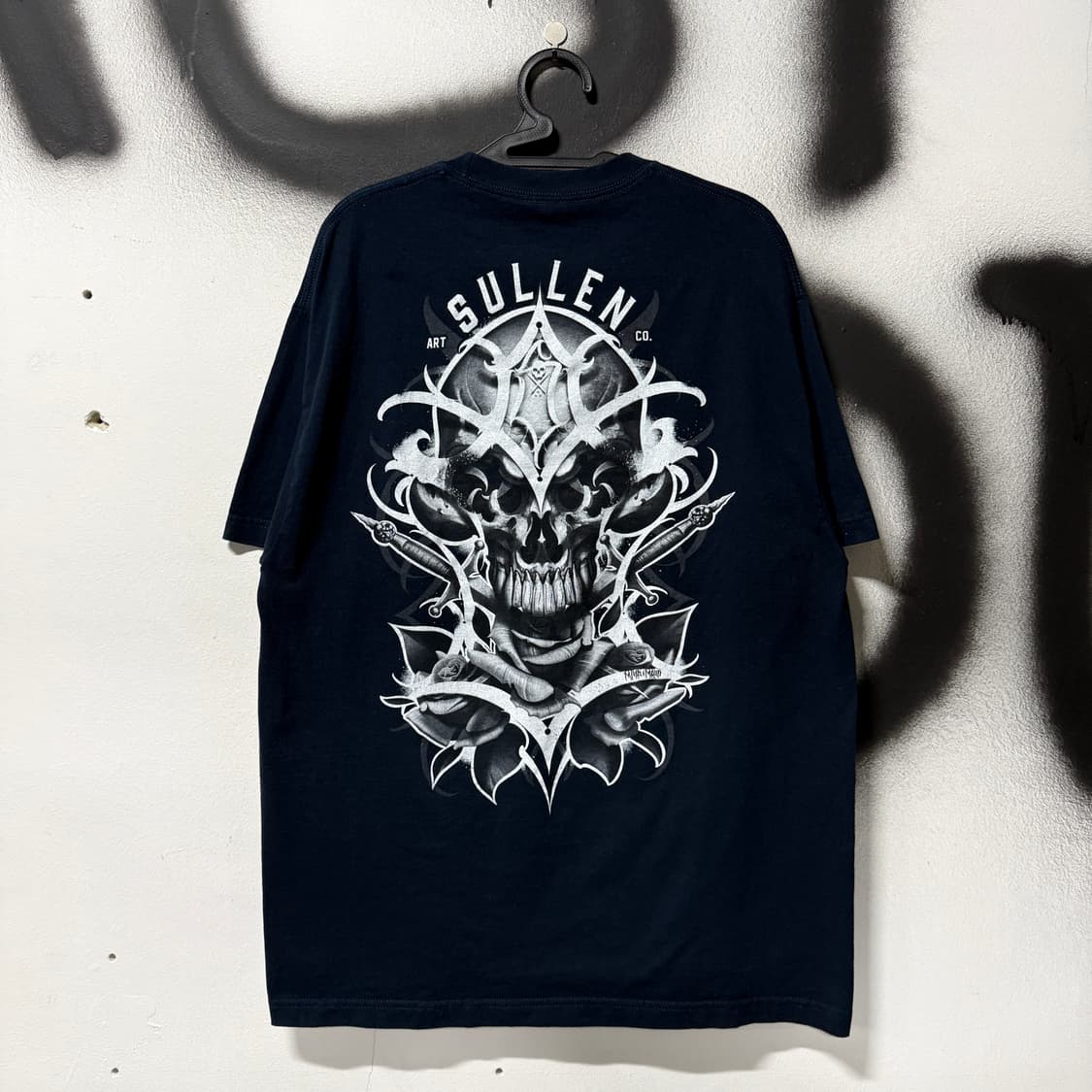 VTG 빈티지 빅사이즈 스컬 프린팅 펑크 반팔 티셔츠 상품이미지1