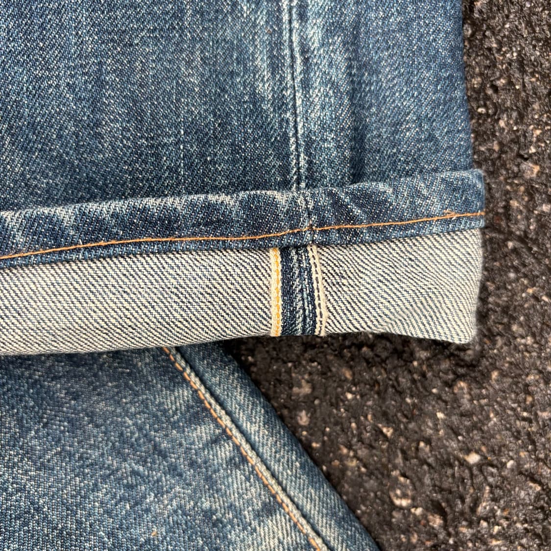 일본 에비수 빅로고 셀비지 데님 팬츠 상품이미지9