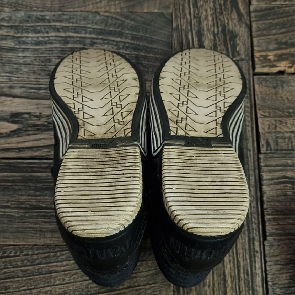 [푸마 X 미하라 야스히로] 블랙 고딕 플랫 스니커즈 P01197 상품이미지5