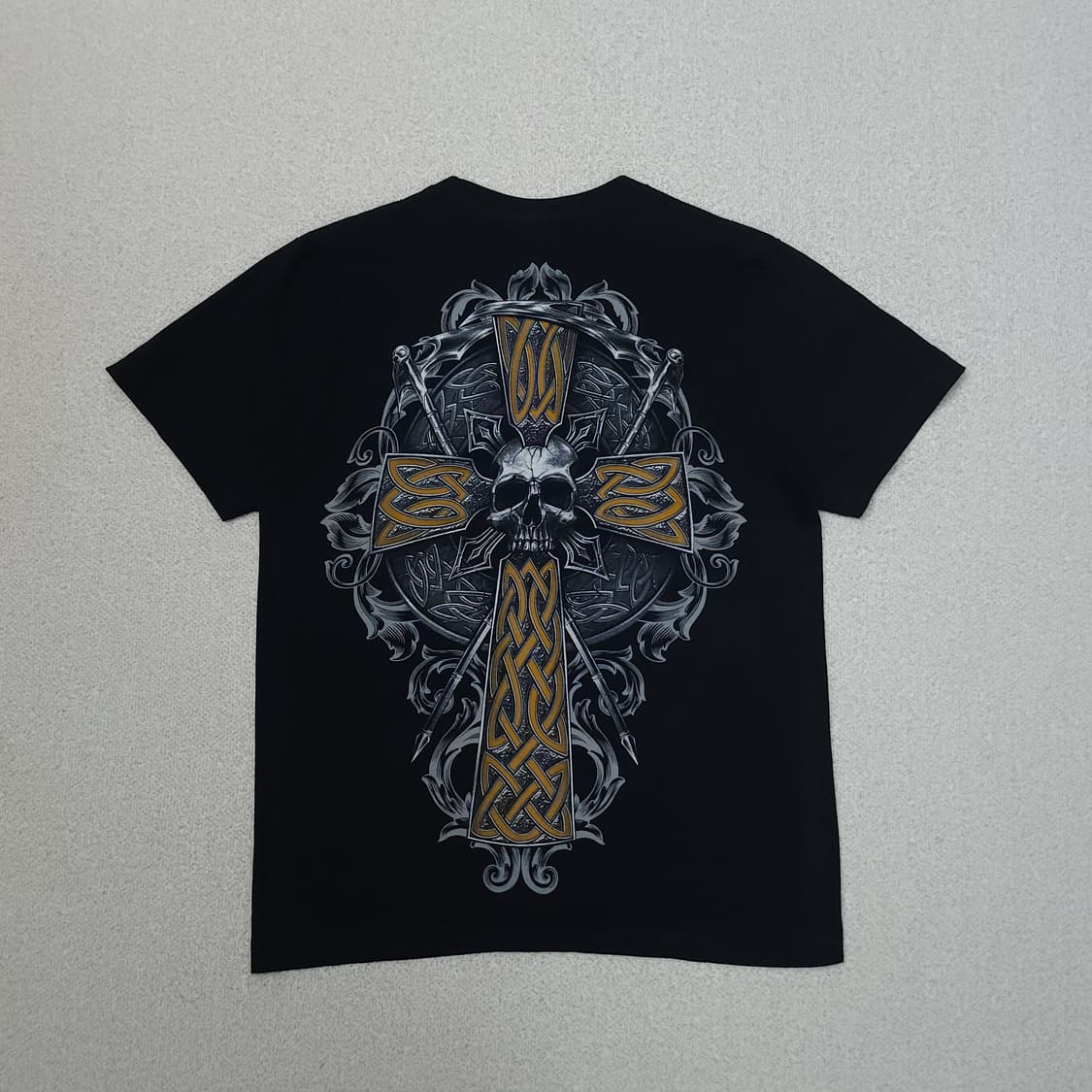 (S)락이글 여름 반팔 티셔츠 Y2K 해골 펑크 락 빈티지 상품이미지6