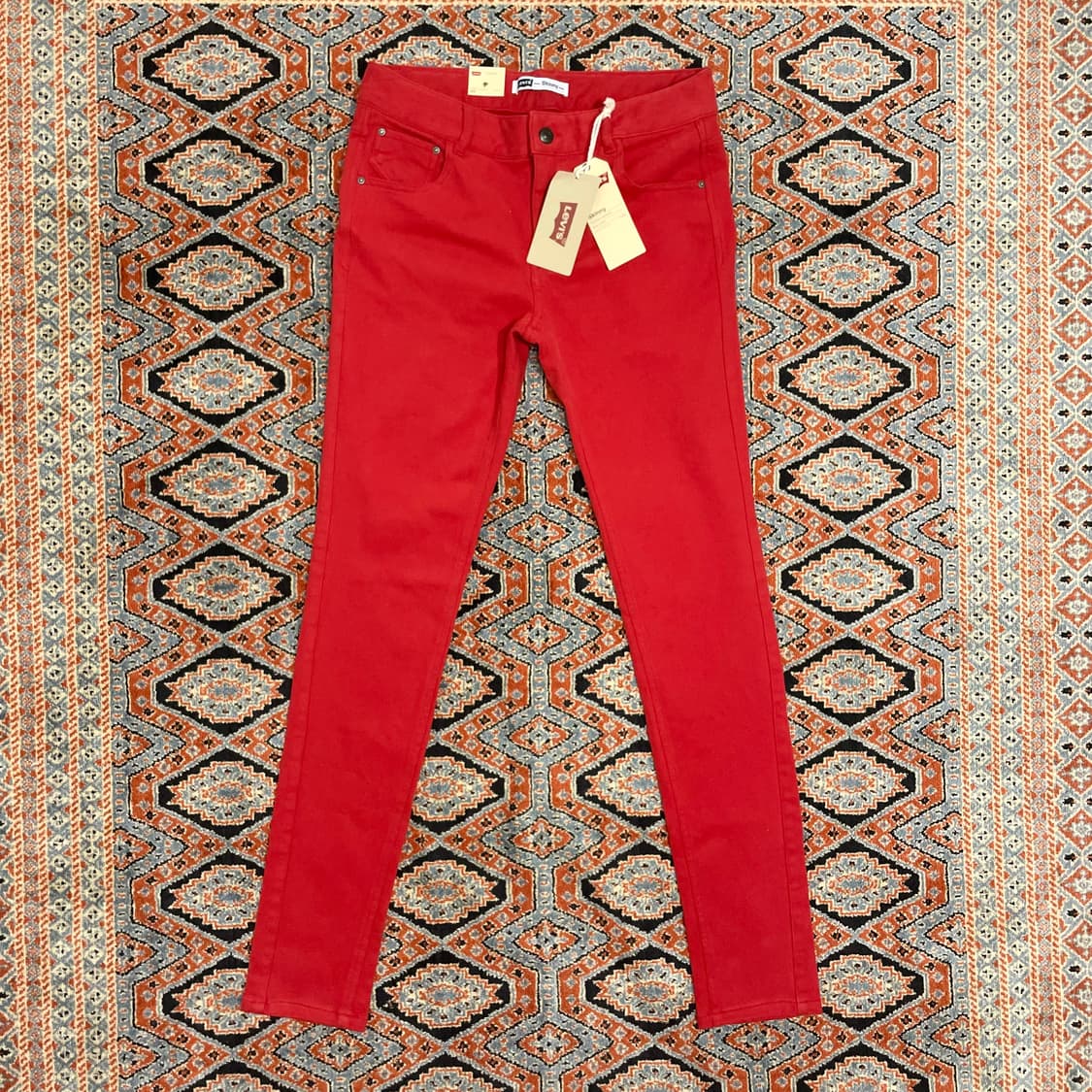 (택있는 새상품)리바이스 레드 스키니진 호칭 165 상품이미지1