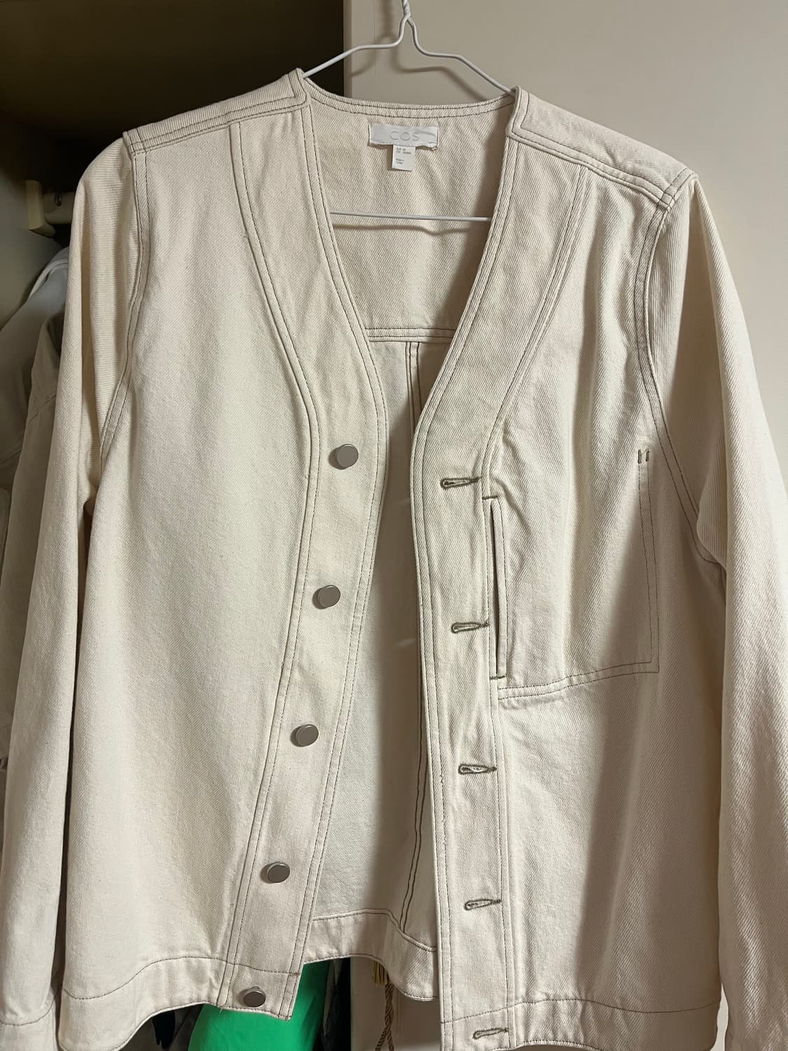 코스 카라리스데님자켓 아이보리 상품이미지2