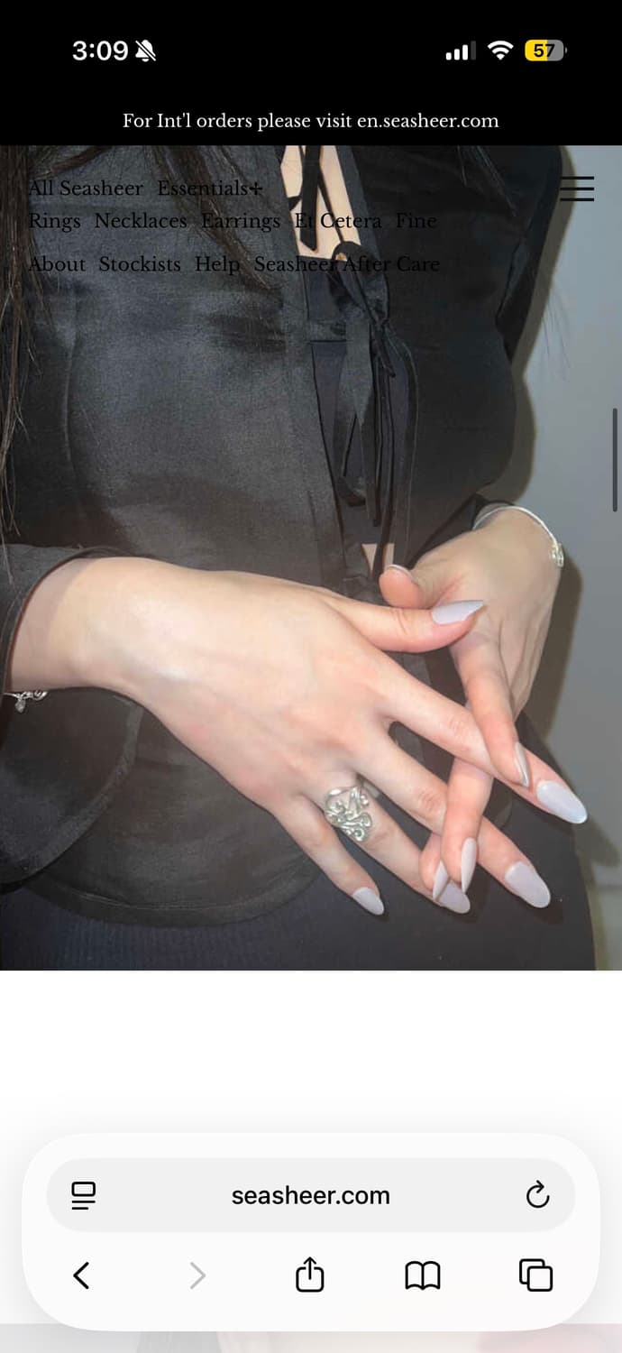 씨쉬어 holiday hearts ring (실버) 상품이미지2