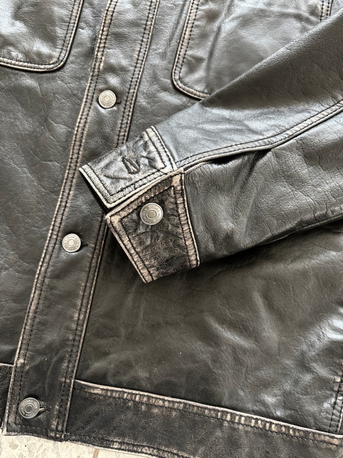 자라 투포켓 리얼레더 자켓 상품이미지10