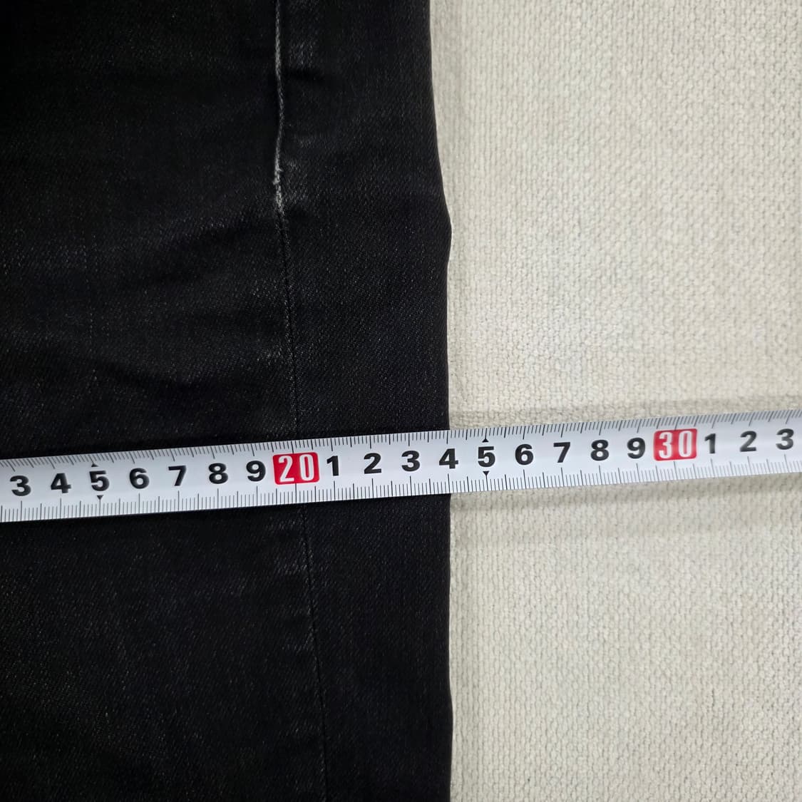 64 유니클로진스 흑청 데님팬츠 0224J 상품이미지6