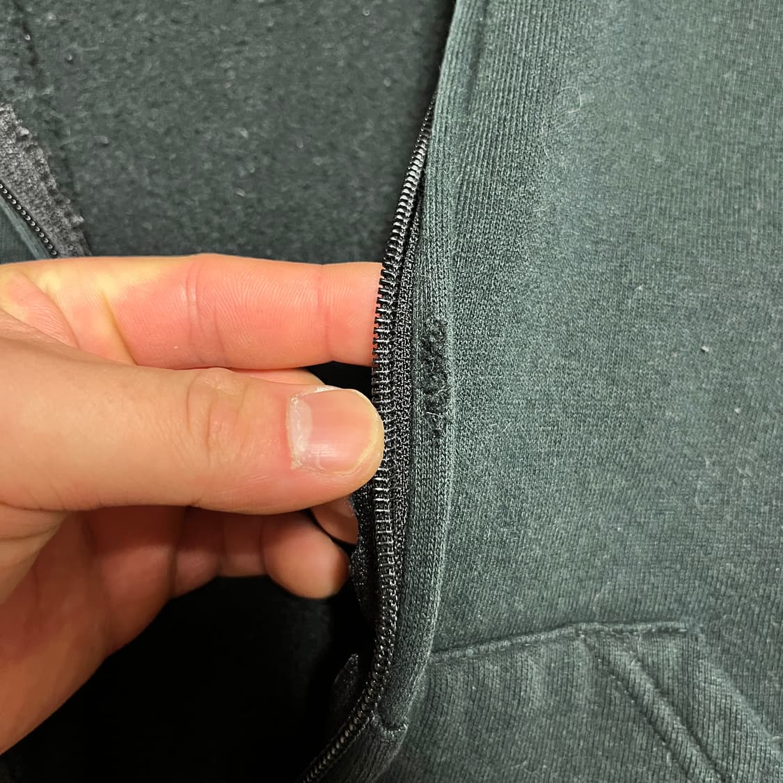 [L] 90s 빈티지 러셀 후드집업 블랙 상품이미지6