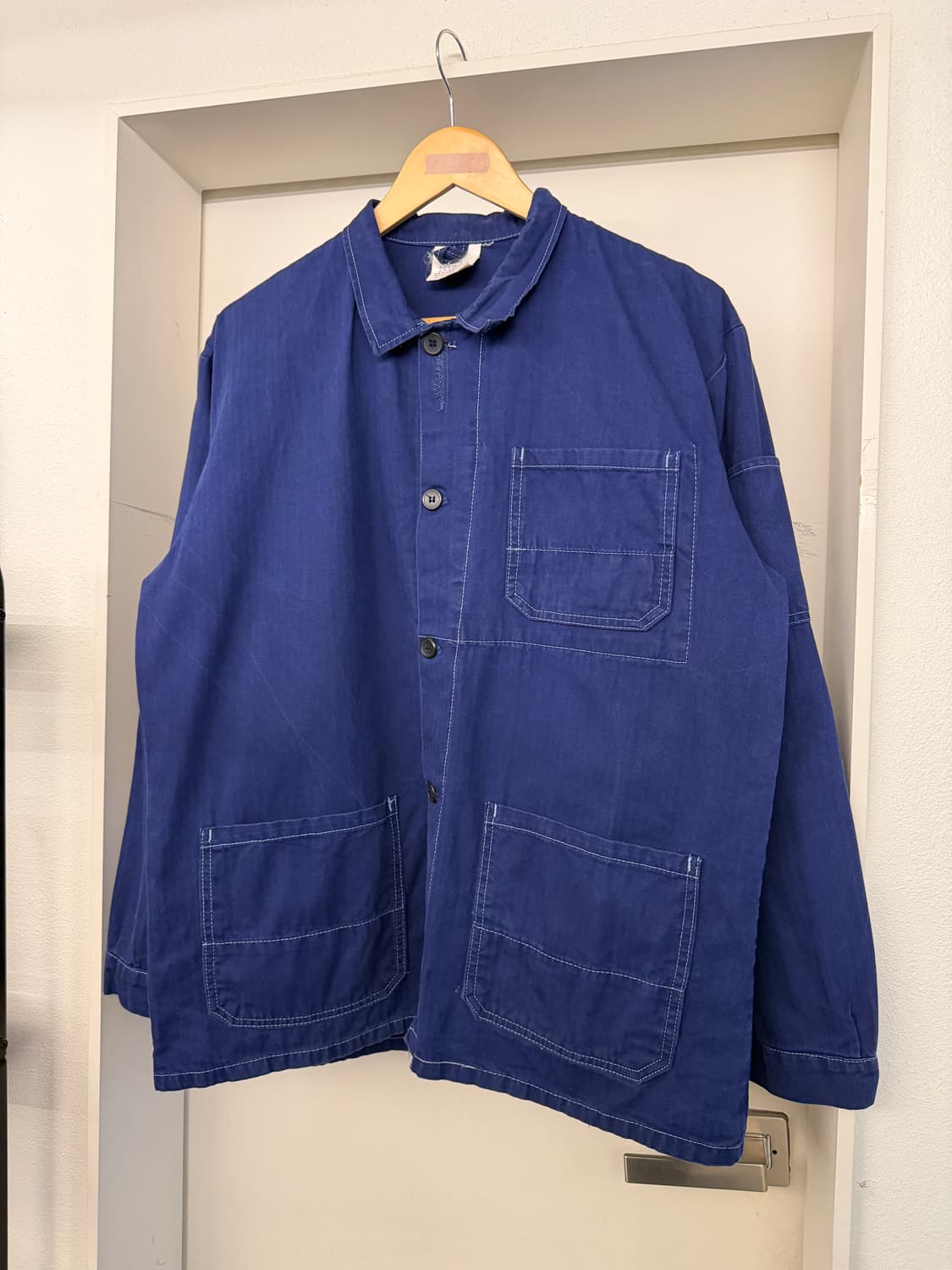 OLD VINTAGE “HBT” WASHED 헤링본트윌 프렌치워크자켓 상품이미지4