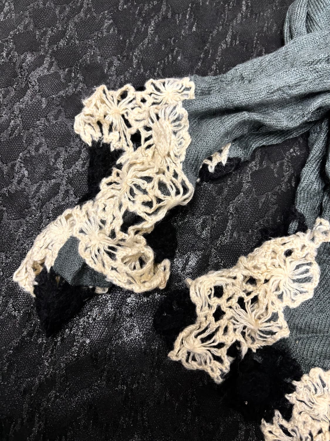 1. Y2K mood Navy Scarf 2.5 상품이미지3