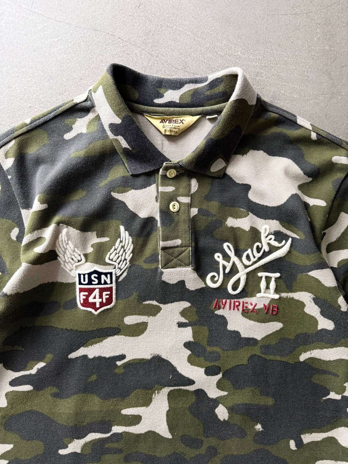 Avirex Embroidered Cotton Polo Shirt 상품이미지3