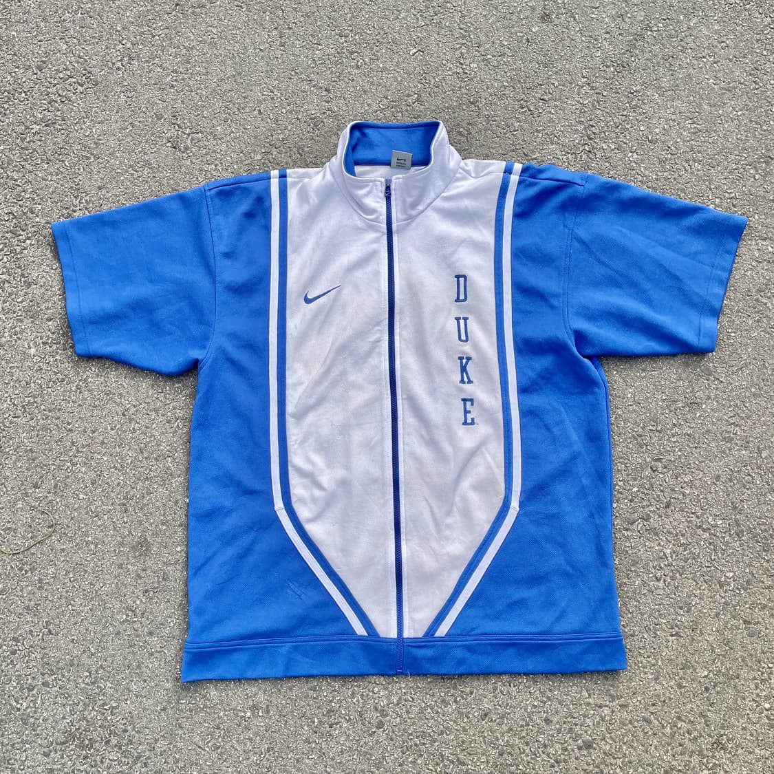 90s 나이키 듀크대 농구 슈팅 셔츠 올드스쿨 하프 져지 XL 상품이미지3