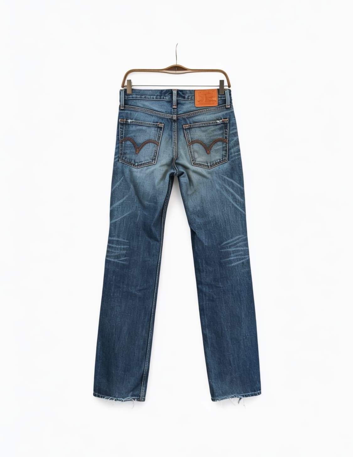  Levi's 502 워싱 테이퍼드 프린지 데님펜츠 상품이미지5