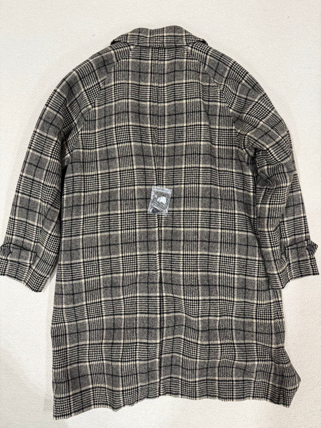 이스트로그/울 체크코트/m(100)  상품이미지2