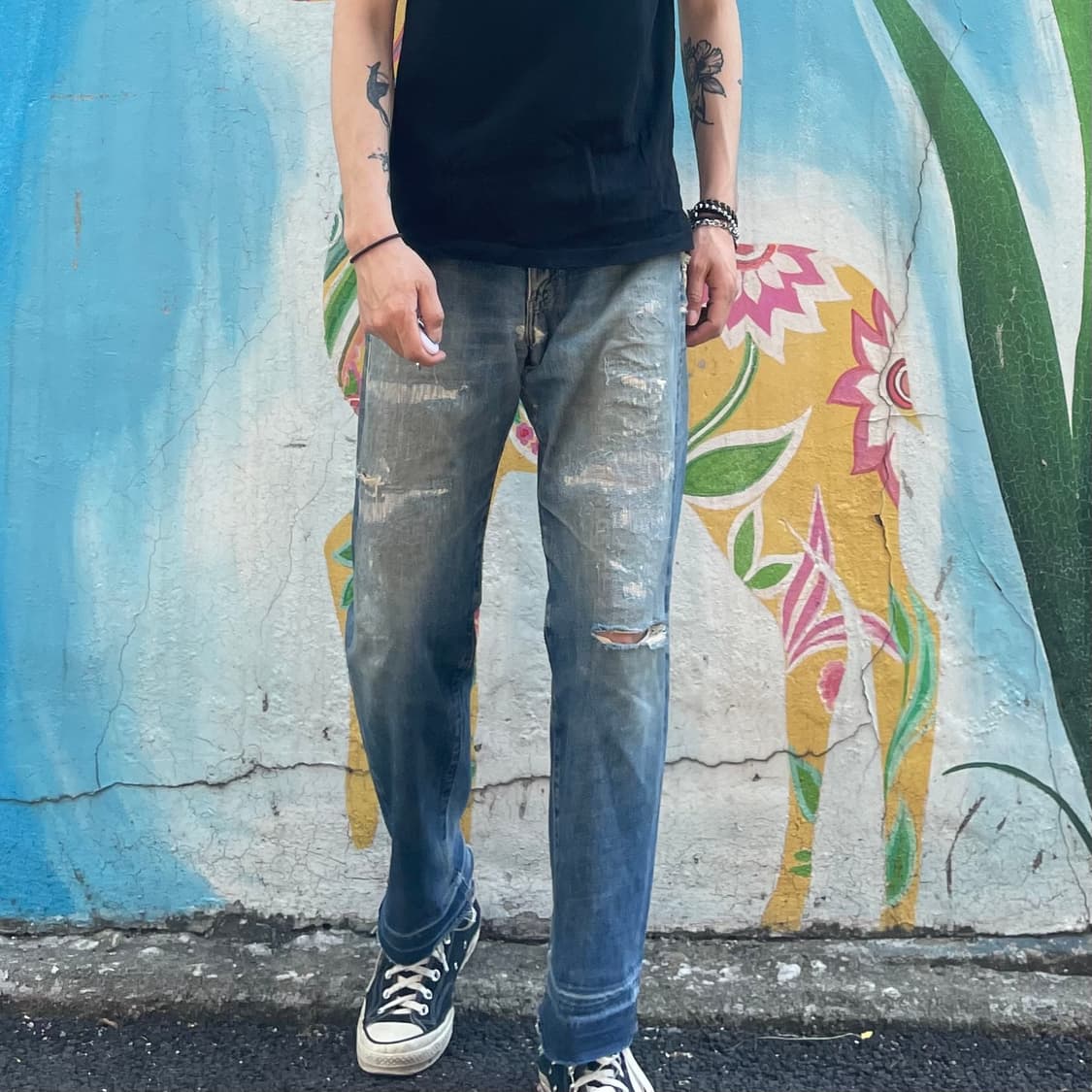 90s JP Levi's 502 빅e 셀비지 상품이미지10